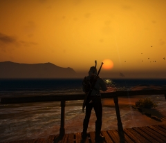 Sexy sunset with Geralt