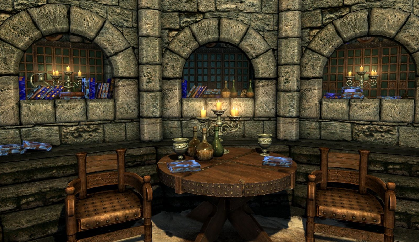 unreadbooksglowarcanaeum.jpg Skyrim AFK Mods