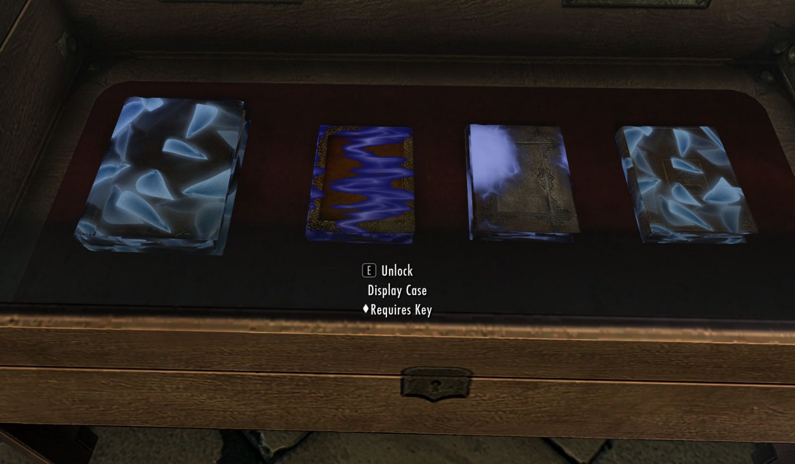 unreadbooksglowdisplaycase.jpg Skyrim AFK Mods