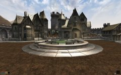 Oblivion in OpenMW - chorrol town center