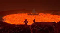 "Anyone for a swim?" - at a magma pool