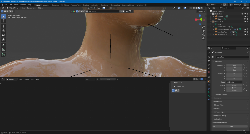 Oblivion "seamless" neck